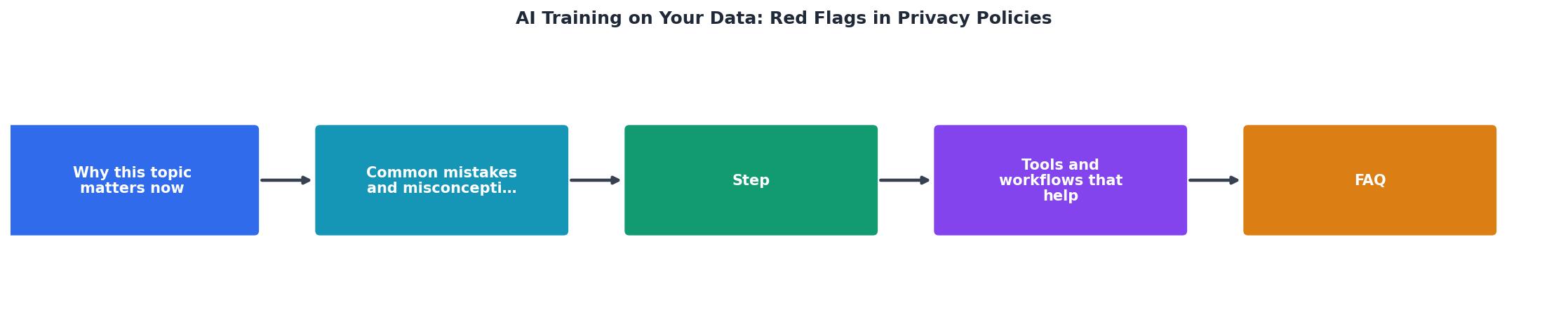 AI Training on Your Data: Red Flags in Privacy Policies process